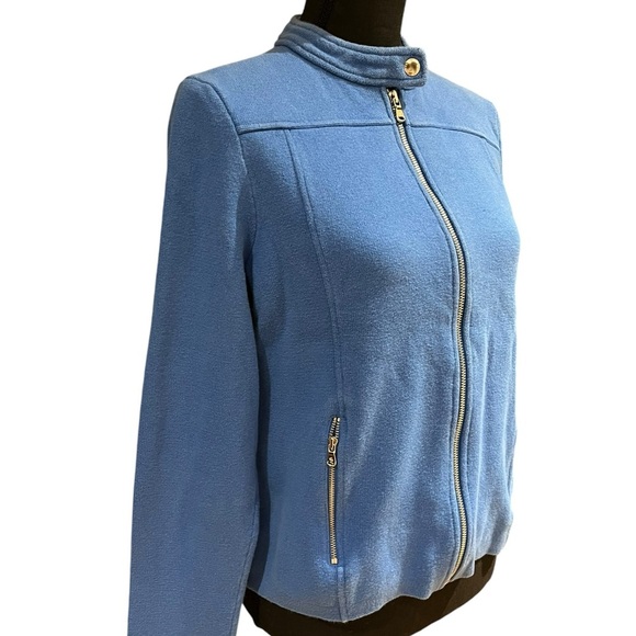 LAUREN RALPH LAUREN Activewear Sweater Jacket Full Front Zip L/S Collare… - Picture 2 of 4